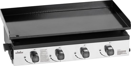 BIGHORN Plancha Grill - Gasbarbecue – Tabletop – Draagbaar – 4 Branders van BIGHORN