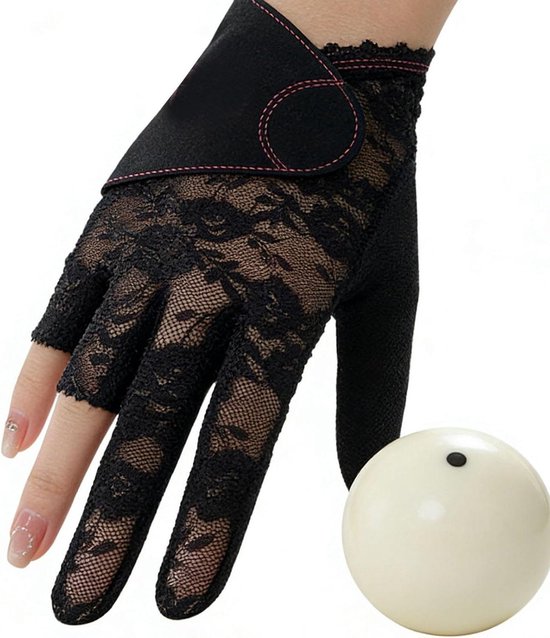 Biljart Handschoen - Poolhandschoen Kant - Precisie Spel - Antislip Siliconen - Linkerhand - Roze