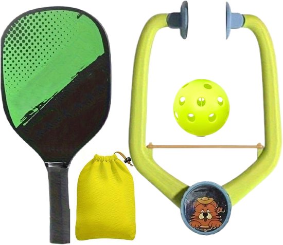 Binnentrainer set - Sportuitrusting - Bal Training - Snelle Installatie - 7.3 cm bal - Zwart
