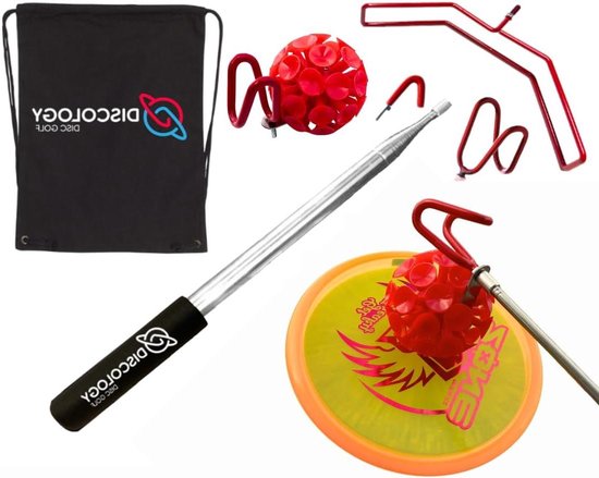 Bird Dog Disc Golf Retriever Pole - XL 15 Foot Extendable Pole - Durable Stainless Steel Frame - Top Disc Golf Accessory to Discs in Water, Trees, Rocks, Shrubs Drawstring Bag Included on