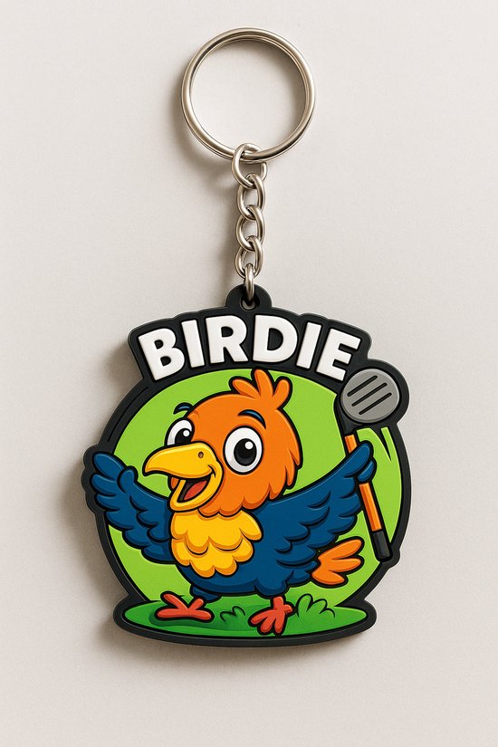 Birdie Golf Sleutelhanger – Foam – Cadeau voor Golfliefhebber van Kadoing!