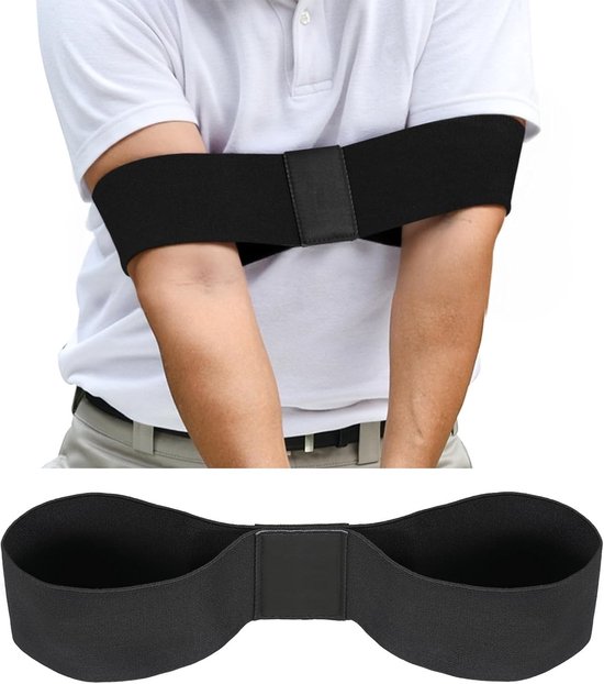 BOTC Golf Swing Trainer Arm Band - Golf Trainingshulp - Swingtrainer - voor Betere Swing Connectie, Tempo & Consistentie - Zwart