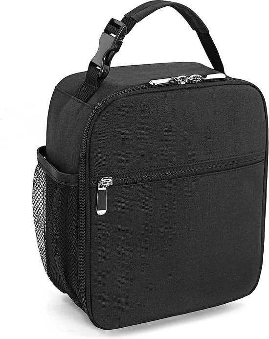 BOTC Lunchtas - Koelrugtas - Picknicktas - Geïsoleerde Koeltas - Lunchtas 6 liter - Zwart van BOTC