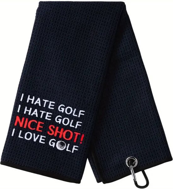 Bovista Golf Handdoek - Golfhanddoek - Golf Accessoires - Towel - Comfortabel - Grappige Tekst van Bovista