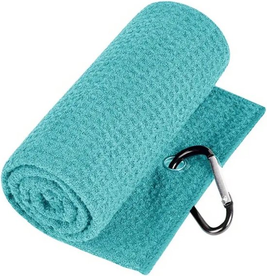 Bovista Golf Handdoek - Golfhanddoek - Golf Accessoires - Towel - Comfortabel - Turqoise van Bovista