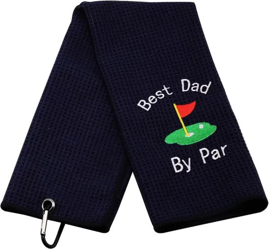 Bovista Golf Handdoek - Golfhanddoek - Golf Accessoires - Towel - Comfortabel - Zwart van Bovista