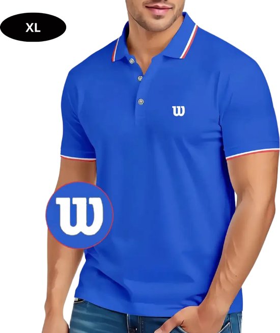 Bovista Golf Shirt Heren - T-shirt - Golfkleding - Golfen - Golf Accessoires - Polo Shirt - Blauw - Maat XL van Bovista