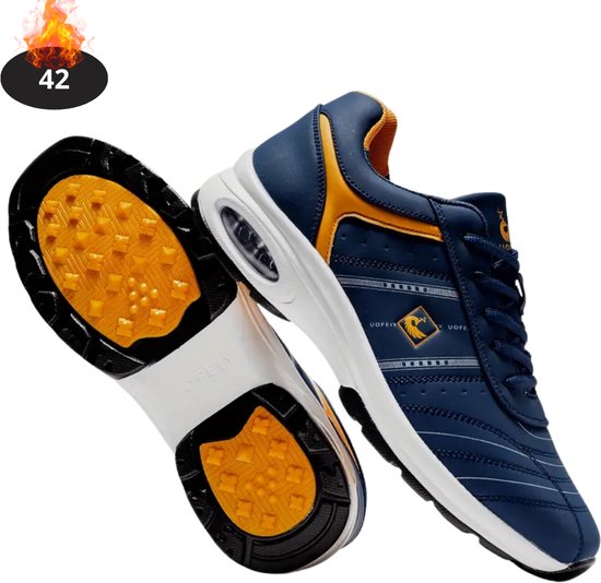 Bovista Golfschoenen Heren - Golfkleding - Golfschoenen Antislip - Golfen - Marineblauw - 42 van $