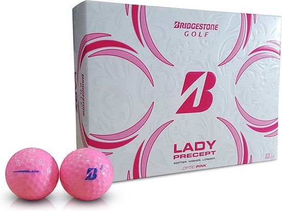 Bridgestone Golf Precept Golfballen 12 Eenheden Roze,Transparant van Merkloos