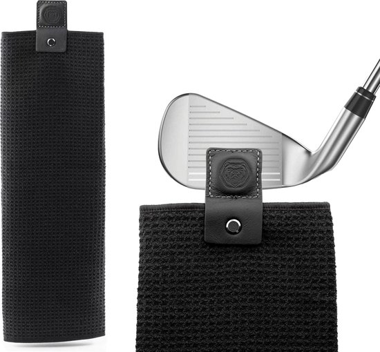 Brute Strength - Golf handdoek - 1 stuk - golfaccessoires - fitness handdoek - microvezel- sport handdoek - Industriële sterke magneet voor veilige grip op golfkarren of -clubs van Brute Strength