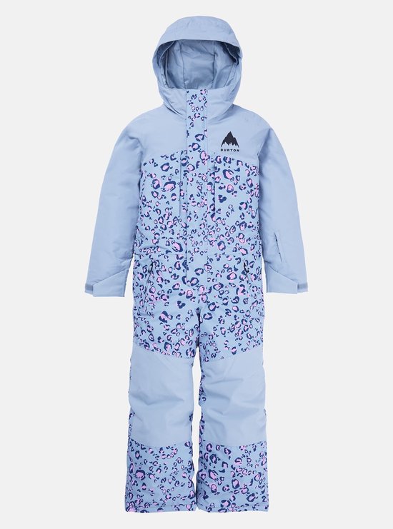 BURTON - Kids' One Piece - xs - Dusty Blue/Cheetah