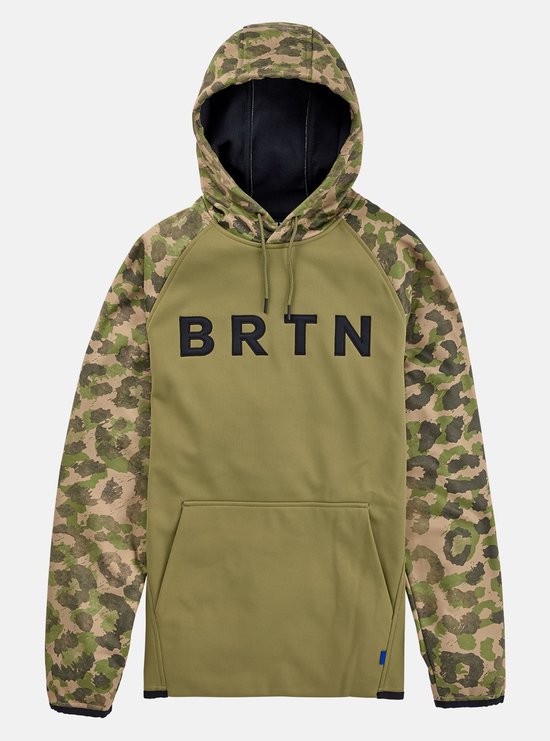 BURTON - Men's Crown Weatherproof Pullover Fleece - xs - Martini Olive/Felidae