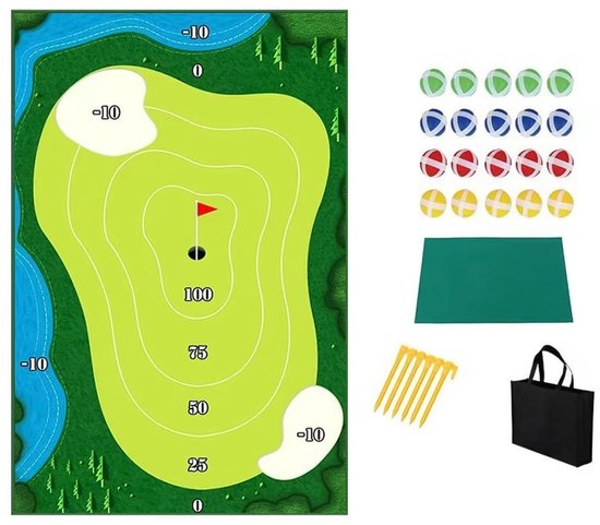 By shayne - Golf Chip Off Challenge - Golfchipping-mat - Leuk en uitdagend spel - Binnen en buiten - Geschikt voor alle leeftijden - Verbeter je chip.