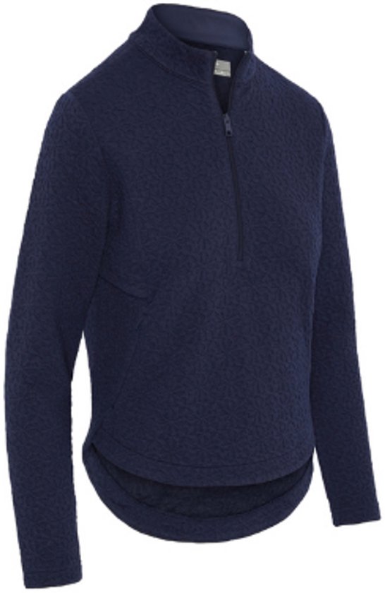 Callaway 1/2 Zip Quilted Knit Pullover Dames Peacoat