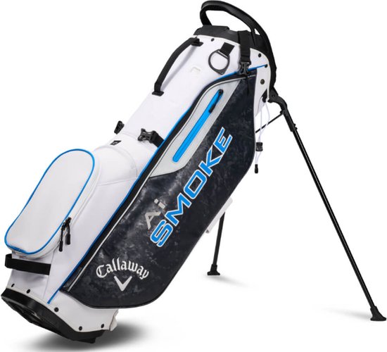 Callaway Ai Smoke Staff Standbag 2024 - Zwart Wit Blauw