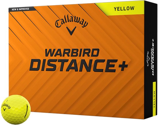 Callaway Cg Warbird Dist Yellow 25 Golfballen Geel 12 Balls van Merkloos