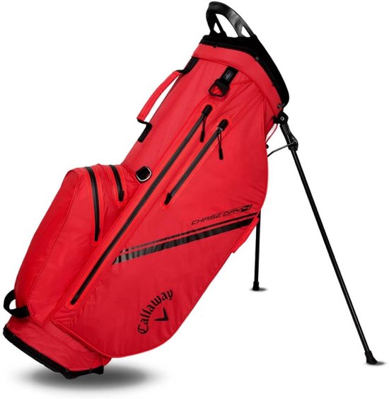 Callaway Chase Dry Waterproof Standbag 2025 - Rood Zwart van Callaway