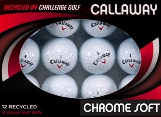 Callaway Chrome Soft AA-kwaliteit Recycled golfballen van Callaway