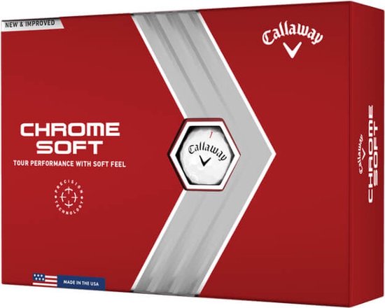 Callaway Chrome Soft Golfballen 2022 - Wit - 12 Stuks van Merkloos