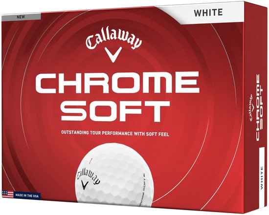 Callaway Chrome Soft Golfballen 2026 - Wit - 12 Stuks van Merkloos