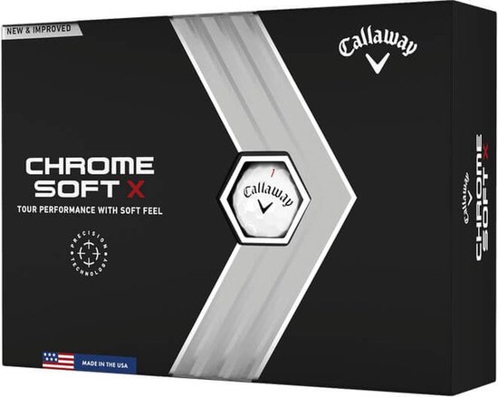 Callaway Chrome Soft-X 2022 Golfballen - Wit - 12 Stuks van Callaway