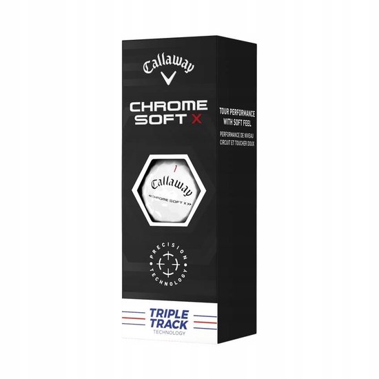 Callaway Chrome Soft X Triple Track Golfballen - 3 Stuks