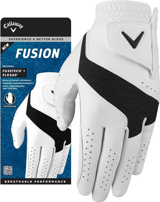 Callaway Fusion White/Charcoal Herenhandschoenen S van Merkloos