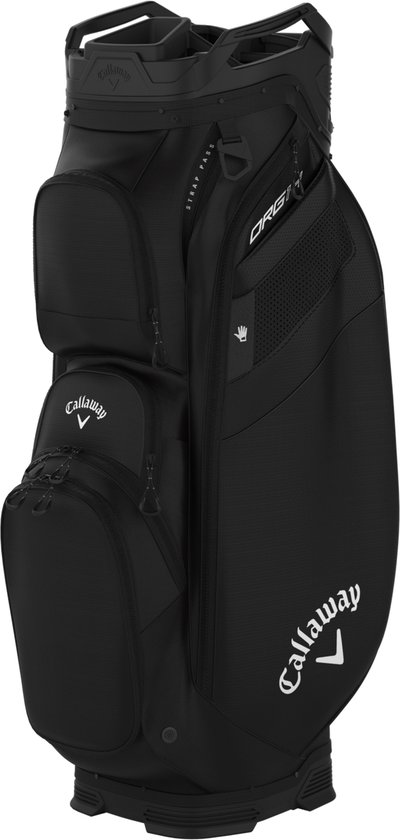 Callaway Org 14 cartbag 2025 zwart van Merkloos