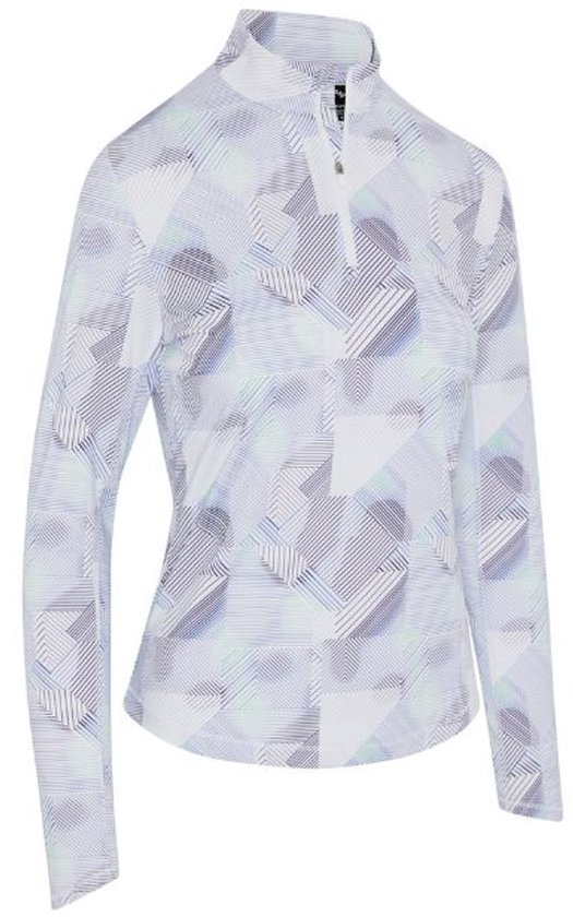 Callaway Premium Active Geo Dames Midlayer Wit van Merkloos