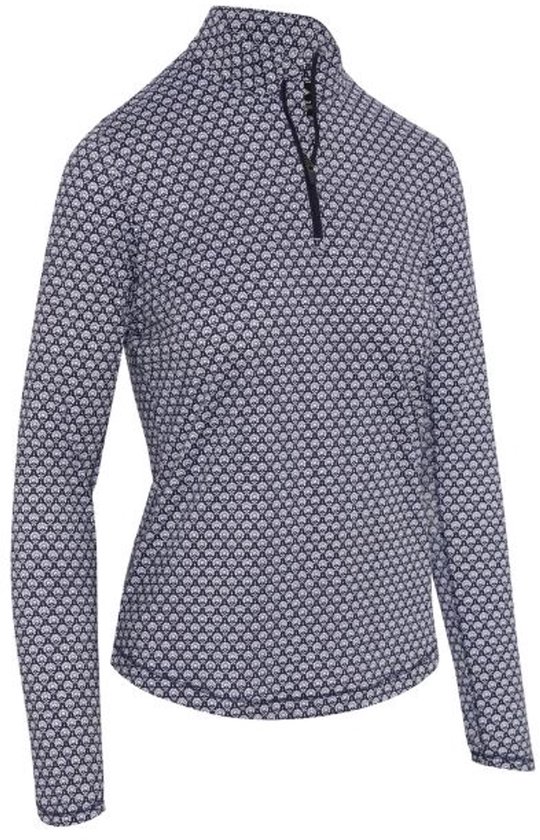 Callaway Premium Scarf Geo Dames Midlayer Navy Wit van Callaway