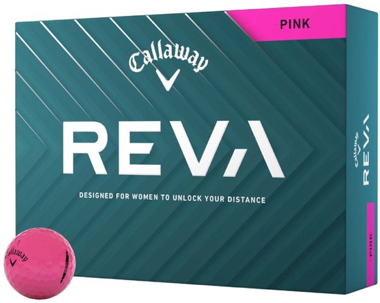 Callaway Reva Ladies Golfballen 2025 - Roze - 12 Stuks van Merkloos