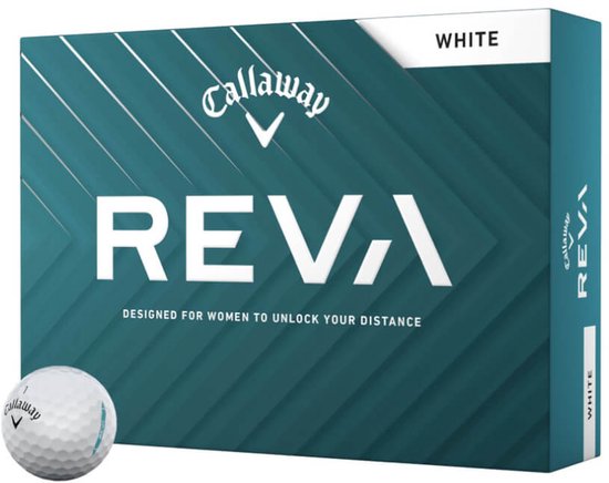 Callaway Reva Ladies Golfballen 2025 - Wit - 12 Stuks van Callaway