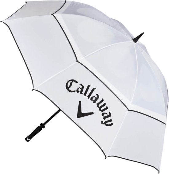 Callaway Shield 64 Inch Double Canopy Golfparaplu - Wit van Callaway