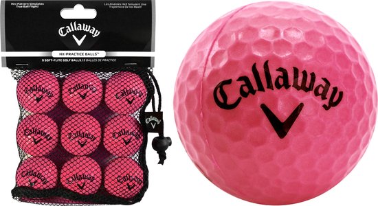 Callaway Soft flight 9 pack CA1000014 foam Golfbal roze van Callaway