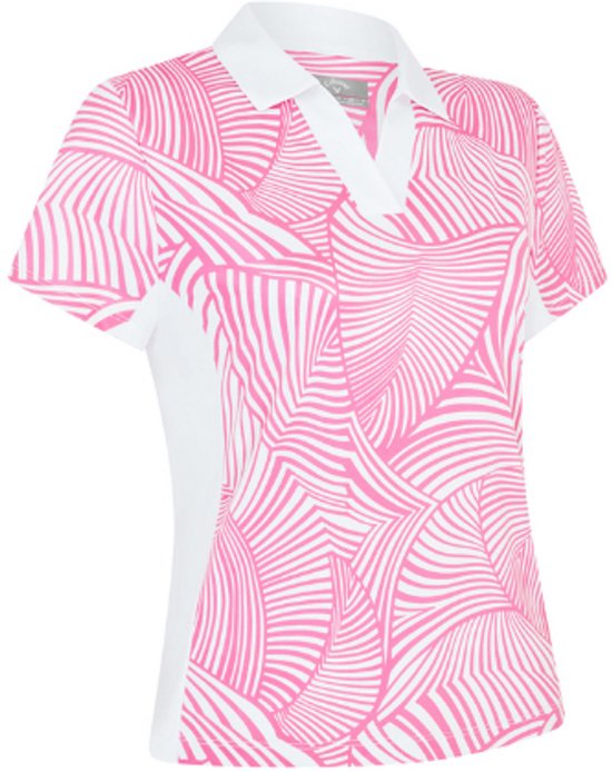 Callaway Stencil Floral Polo Dames Roze van Callaway