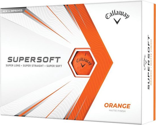 Callaway SuperSoft 2021 Golfballen - Oranje - 12 Stuks van Callaway