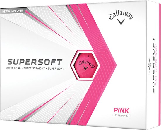 Callaway SuperSoft 2021 Golfballen - Roze - 12 Stuks van Merkloos