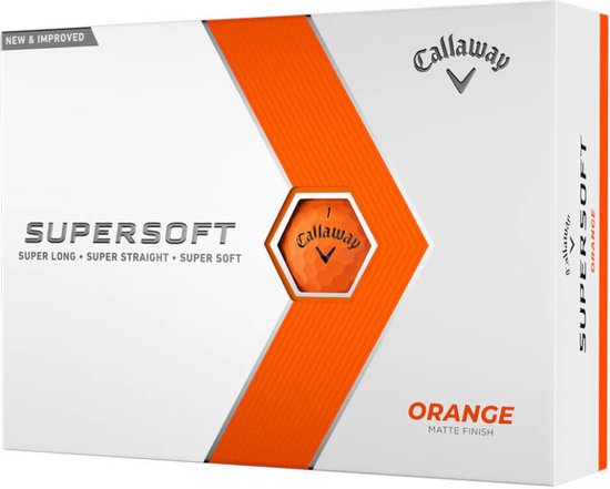 Callaway SuperSoft 2023 Golfballen - Oranje - 12 Stuks van Callaway