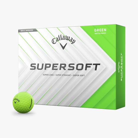 Callaway SuperSoft 2025 Golfballen - Groen - 12 Stuks van Callaway