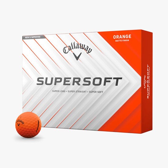 Callaway SuperSoft 2025 Golfballen - Oranje - 12 Stuks van Callaway