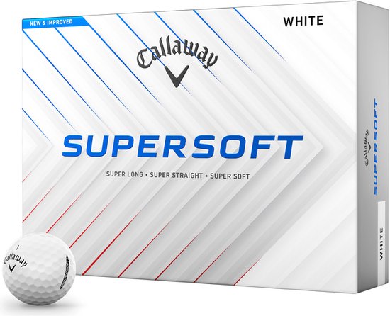 Callaway SuperSoft 2025 Golfballen - Wit - 12 Stuks van Callaway