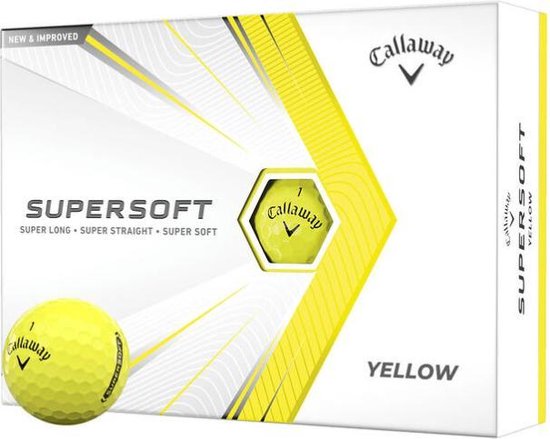 Callaway Supersoft golfballen (dozijn) - Geel van Callaway