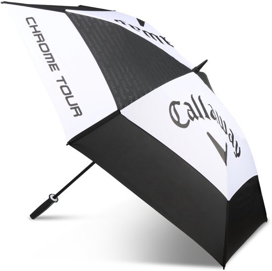 Callaway Tour Authentic UV 68 Inch Double Canopy Golfparaplu 2026 - Zwart Wit van Merkloos