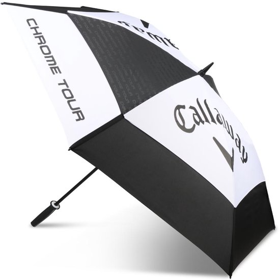 Callaway Tour Authentic UV 68 Inch Double Canopy Golfparaplu 2026 - Zwart Wit van Callaway