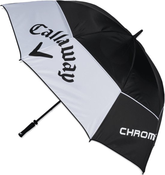 Callaway Tour Authentic UV 68 Inch Double Canopy Golfparaplu - Zwart Wit van Callaway