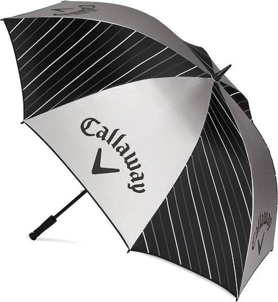 Callaway UV 64 Inch Single Canopy Golfparaplu - Zwart Zilver Wit van Callaway