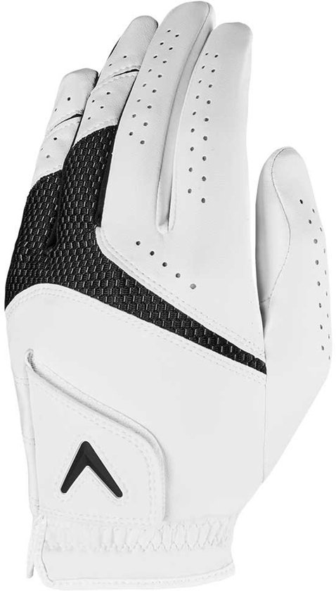 Callaway Weather Spann Dames Linkerhand Golfhandschoen Wit L Vrouw van Merkloos