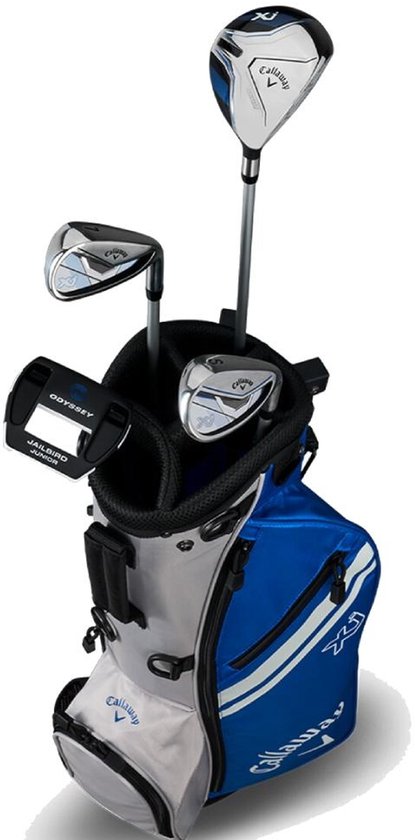 Callaway XJ1 Blauw Wit 7-Delige Junior Golfset - Standbag (Unisex 3-5 Jaar) van Merkloos