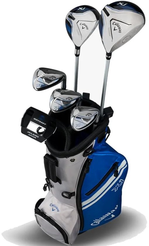 Callaway XJ2 Blue White 10-Delige Junior Golfset 2026 | Standbag (Unisex 6-9 Jaar) - LINKS