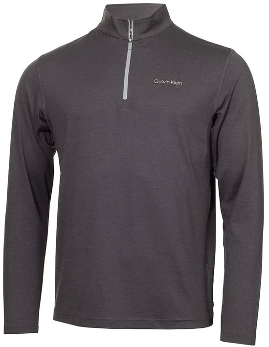 Calvin Klein Golf Newport Sweatshirt Met Halve Rits Grijs XL Man van Merkloos